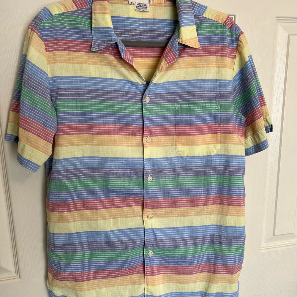Colorful Striped Casual Shirt